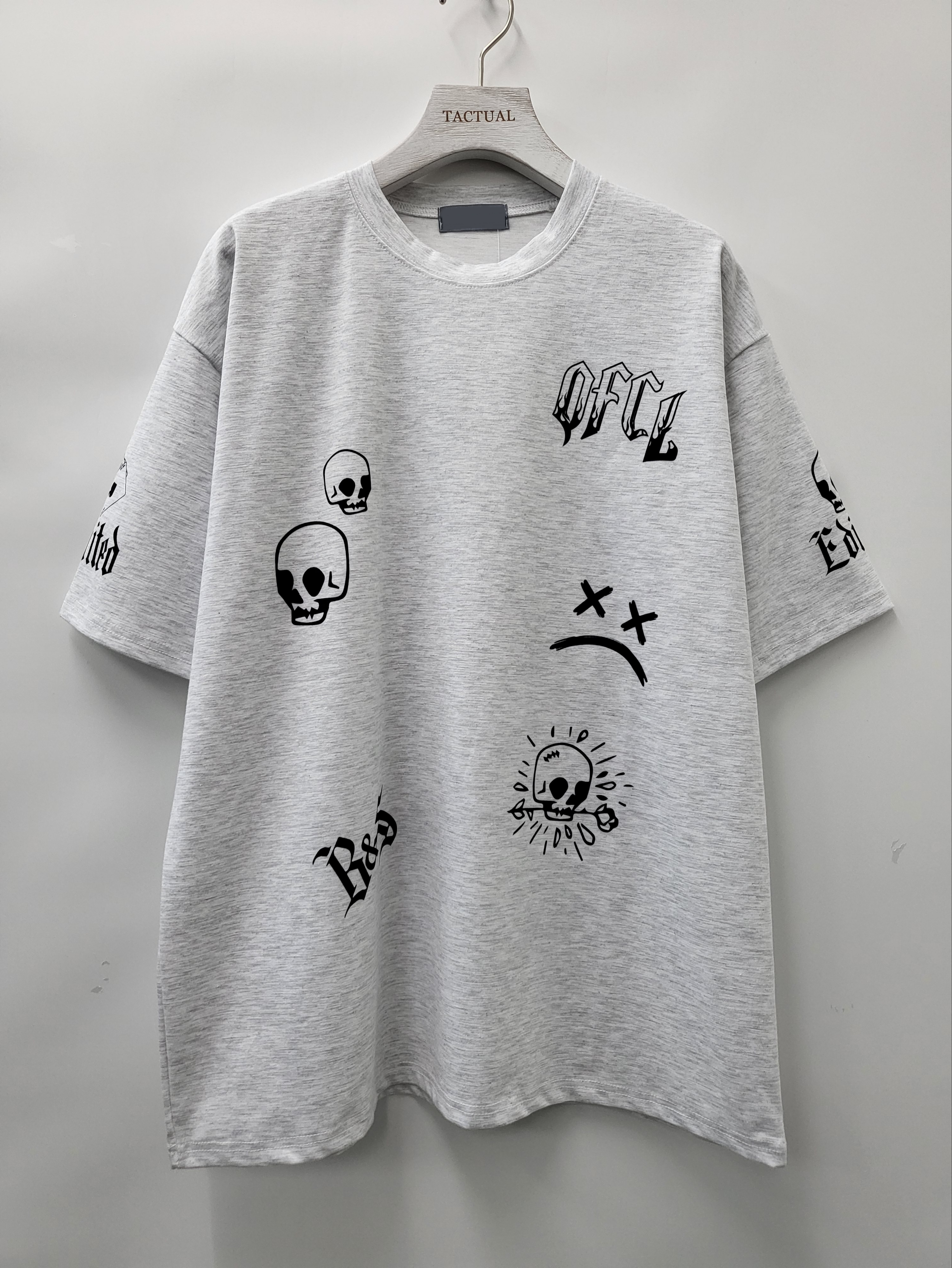 英文字圖案短袖Tee T5089