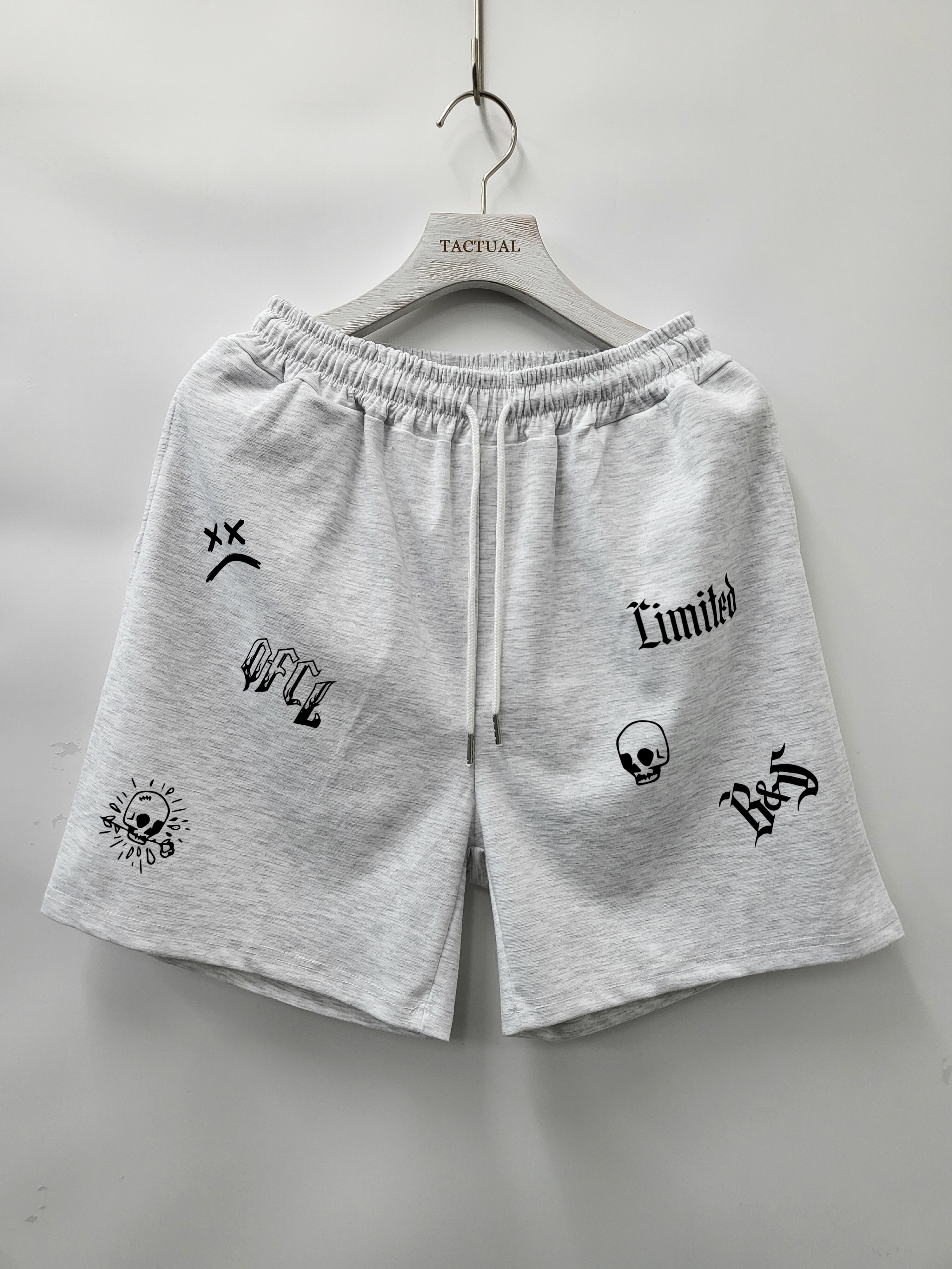 英文字圖案短褲 P2504