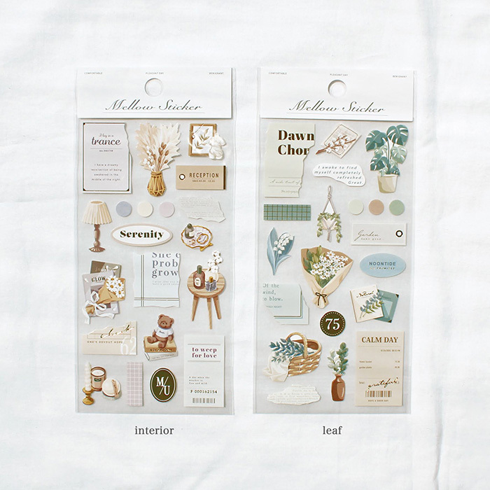 韓式咖啡館系列 Mellow sticker 手帳裝飾貼紙 ｜日本Mind Wave