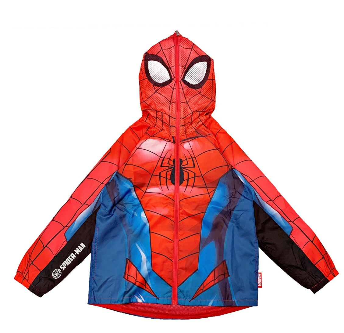 MARVEL 小童風褸 外套 (有帽)-蜘蛛俠