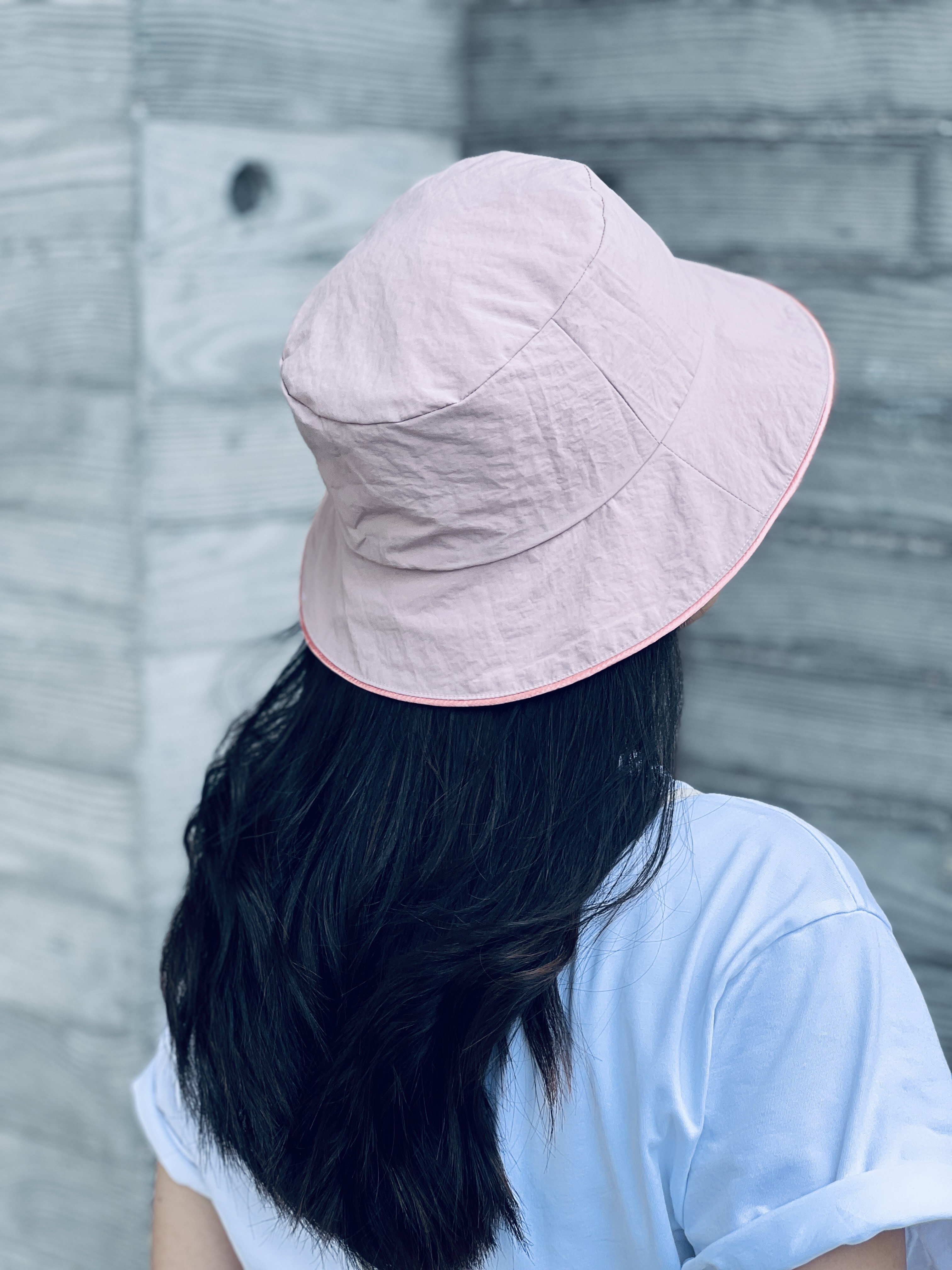 Revisable Bucket Hat | Marimekko limited super mini grey Unikko x pink highlight