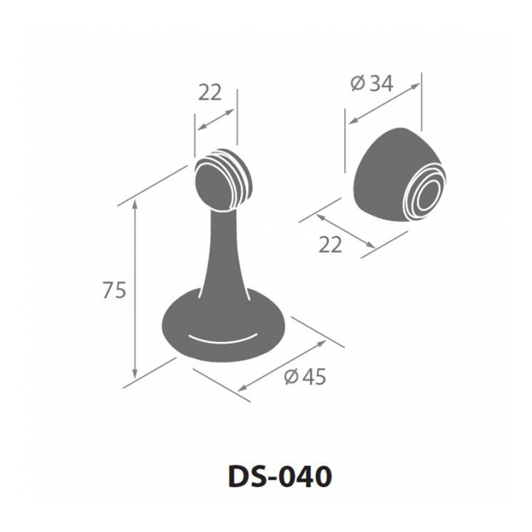 "BONCO" 房門吸(黑色)
