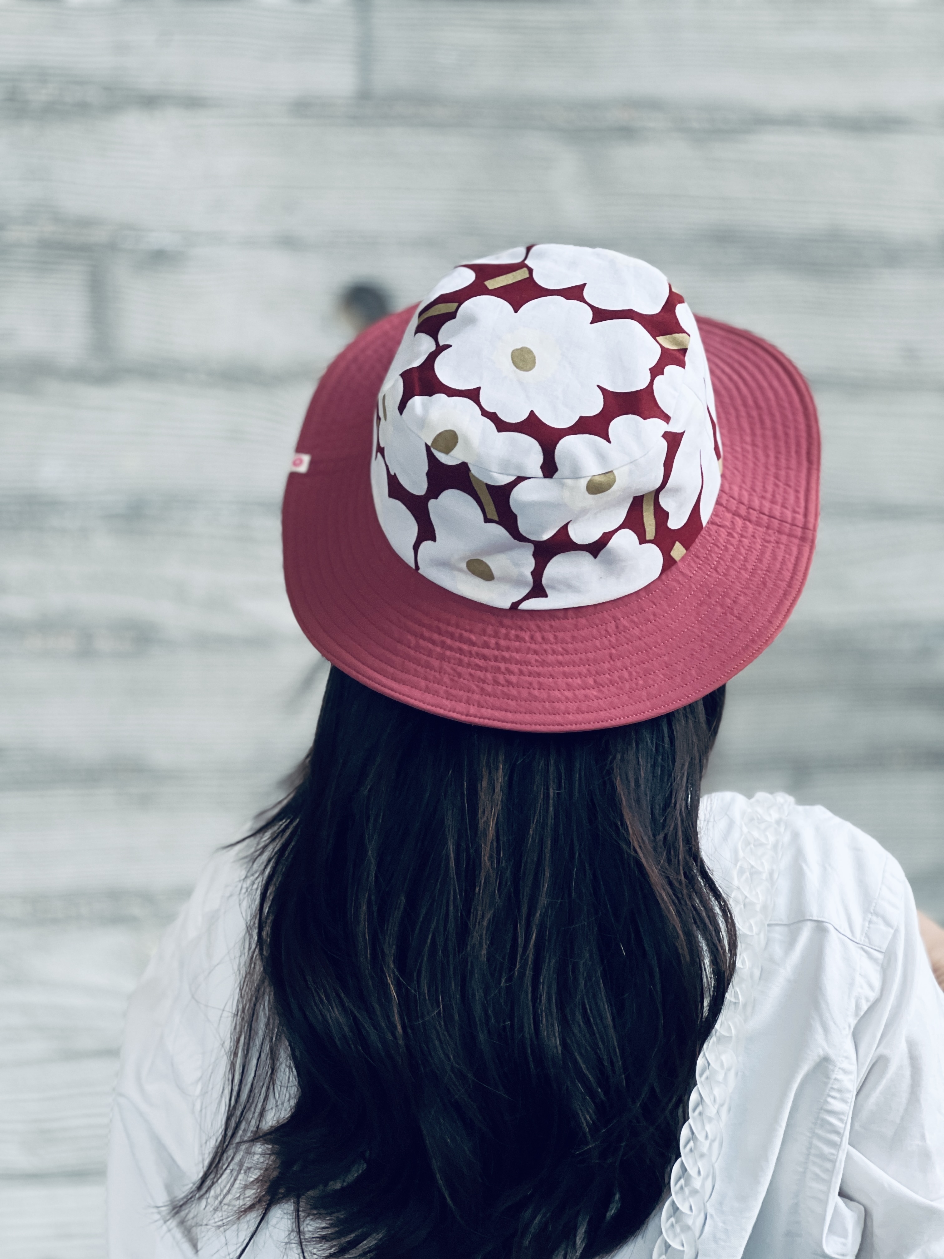 Outdoor bucket hat | 薰衣草色 x burgundy