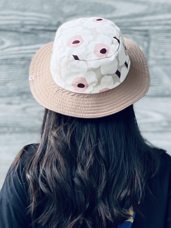 Outdoor bucket hat | Japan Limited cotton beige Unikko x light brown