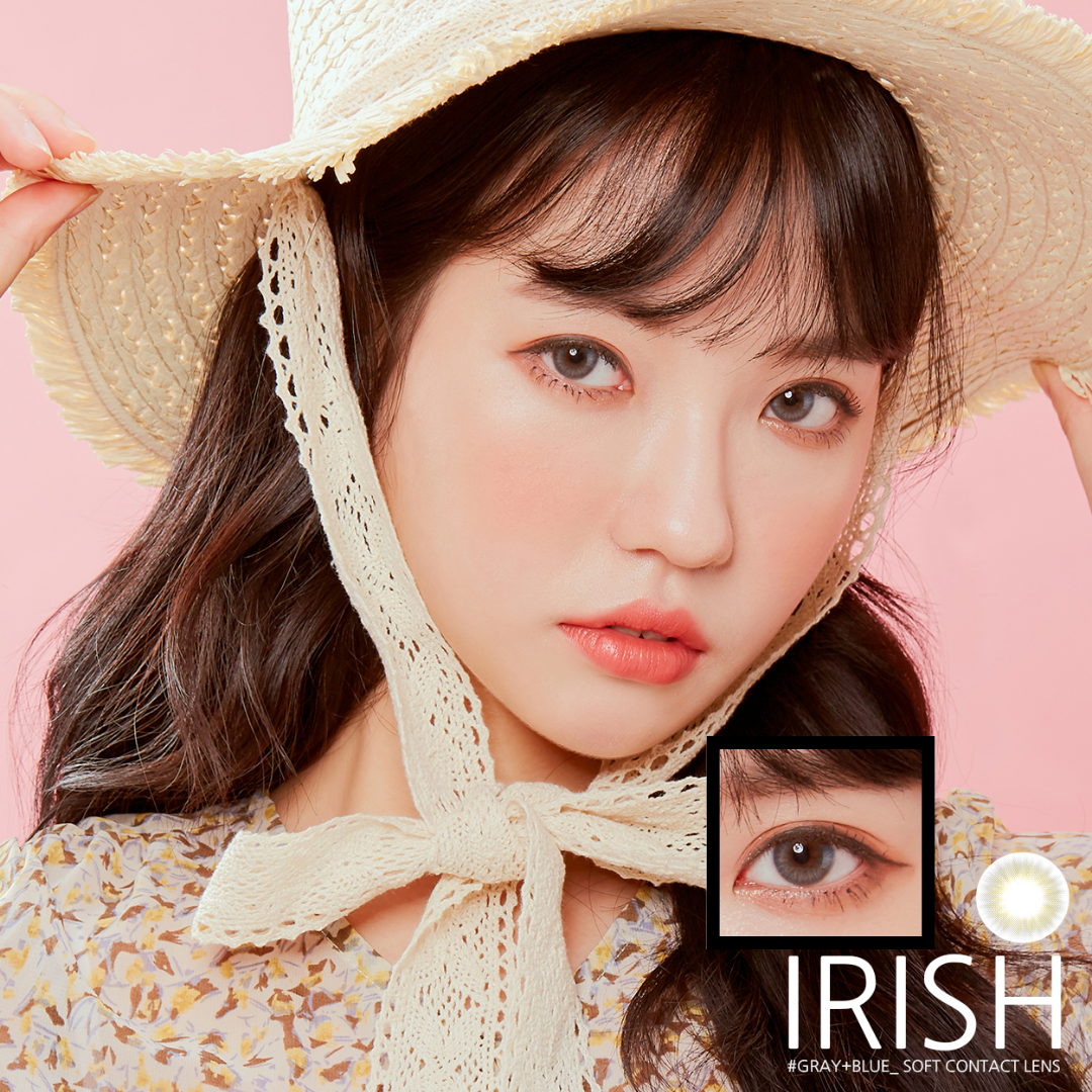 [月拋] New Bio IRISH 1 Month Gray 每月拋棄型彩妝隱形眼鏡｜每盒2片