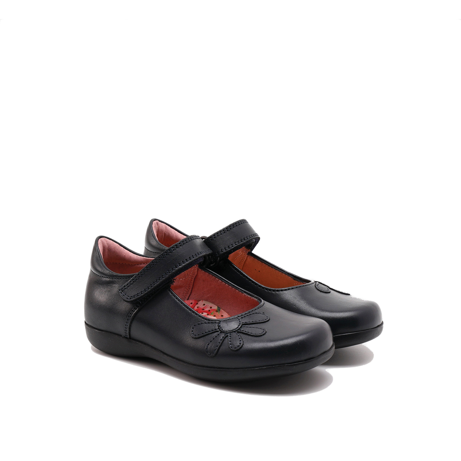 Petasil Bonnie 黑色學生皮鞋