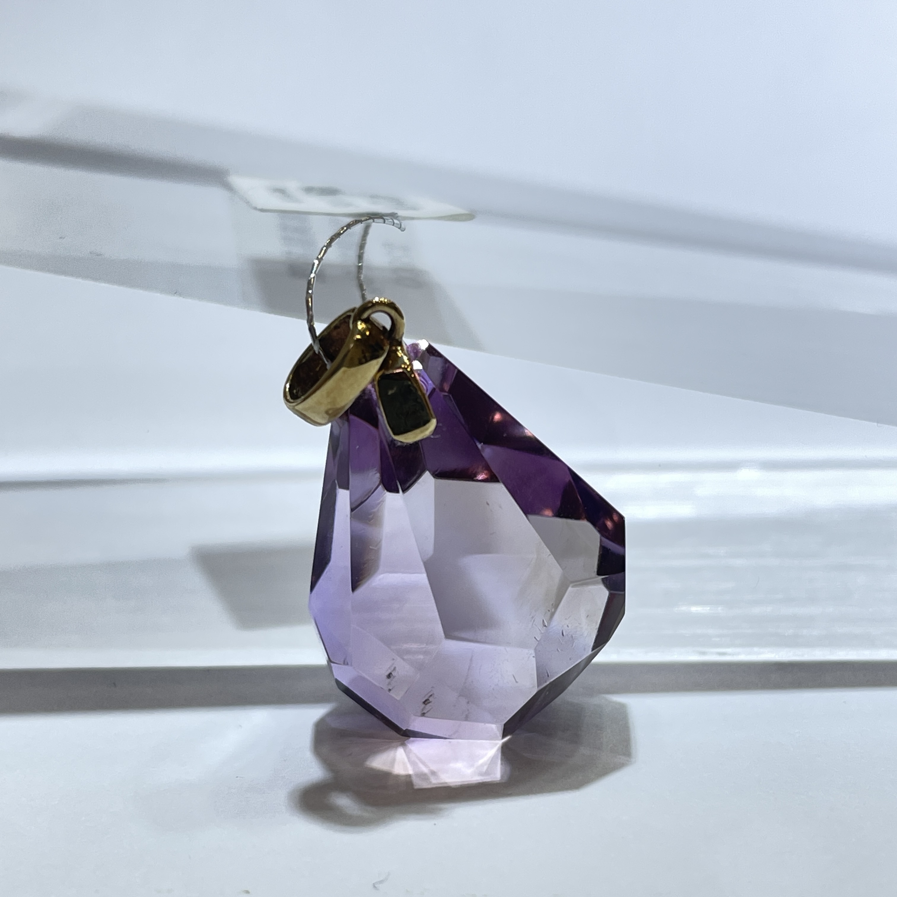 紫黃晶吊墜 18k金