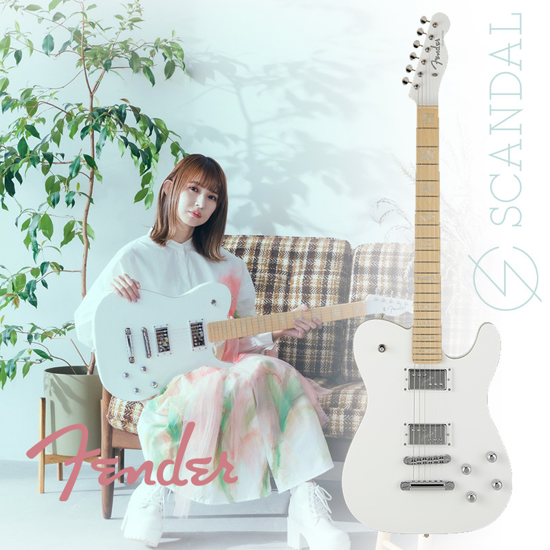 預購SCANDAL 簽名款Fender Japan Haruna Tele Boost 電吉他