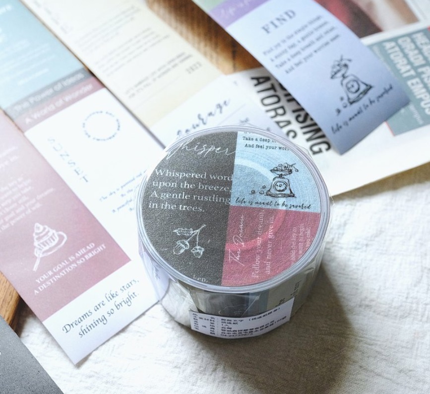 Sonia．說說文字 3.5cm模造紙膠帶 <整捲/分裝>