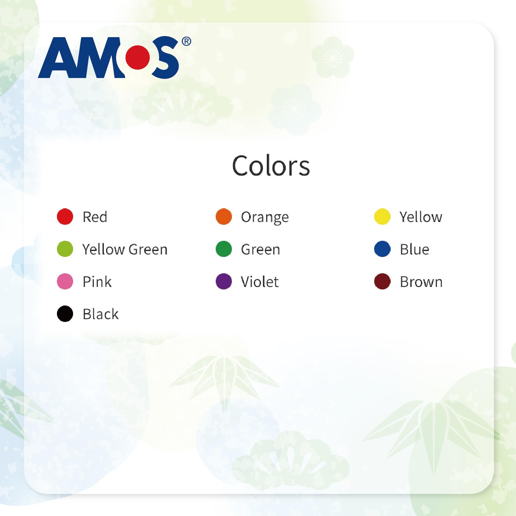 AMOS 10色可清洗粗桿水筆