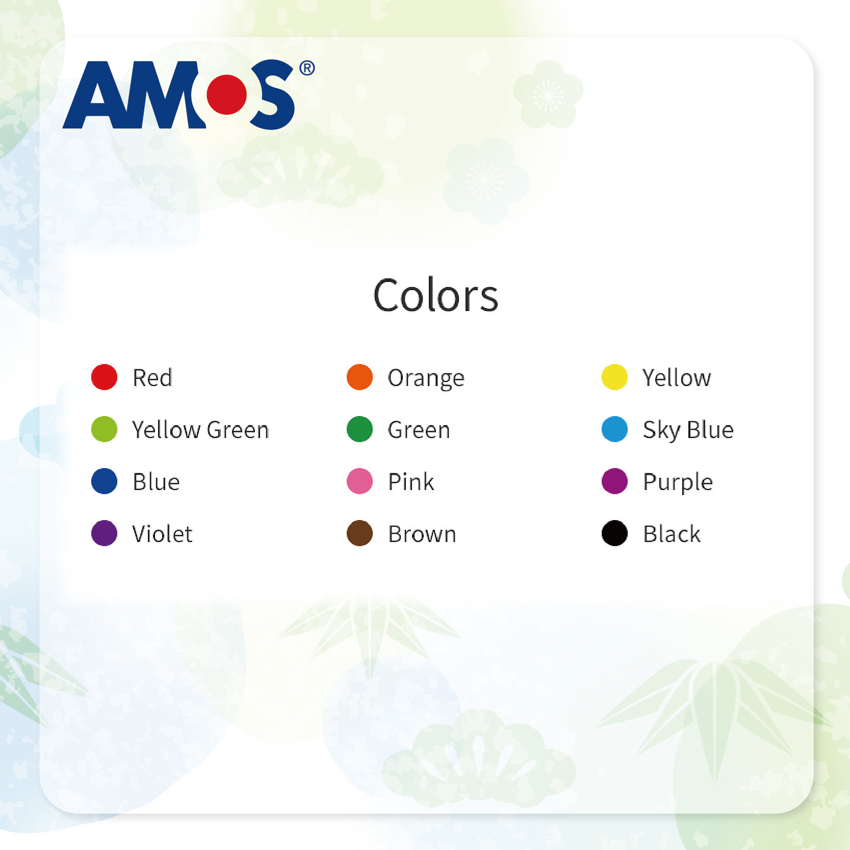AMOS 12色可清洗幼桿水筆