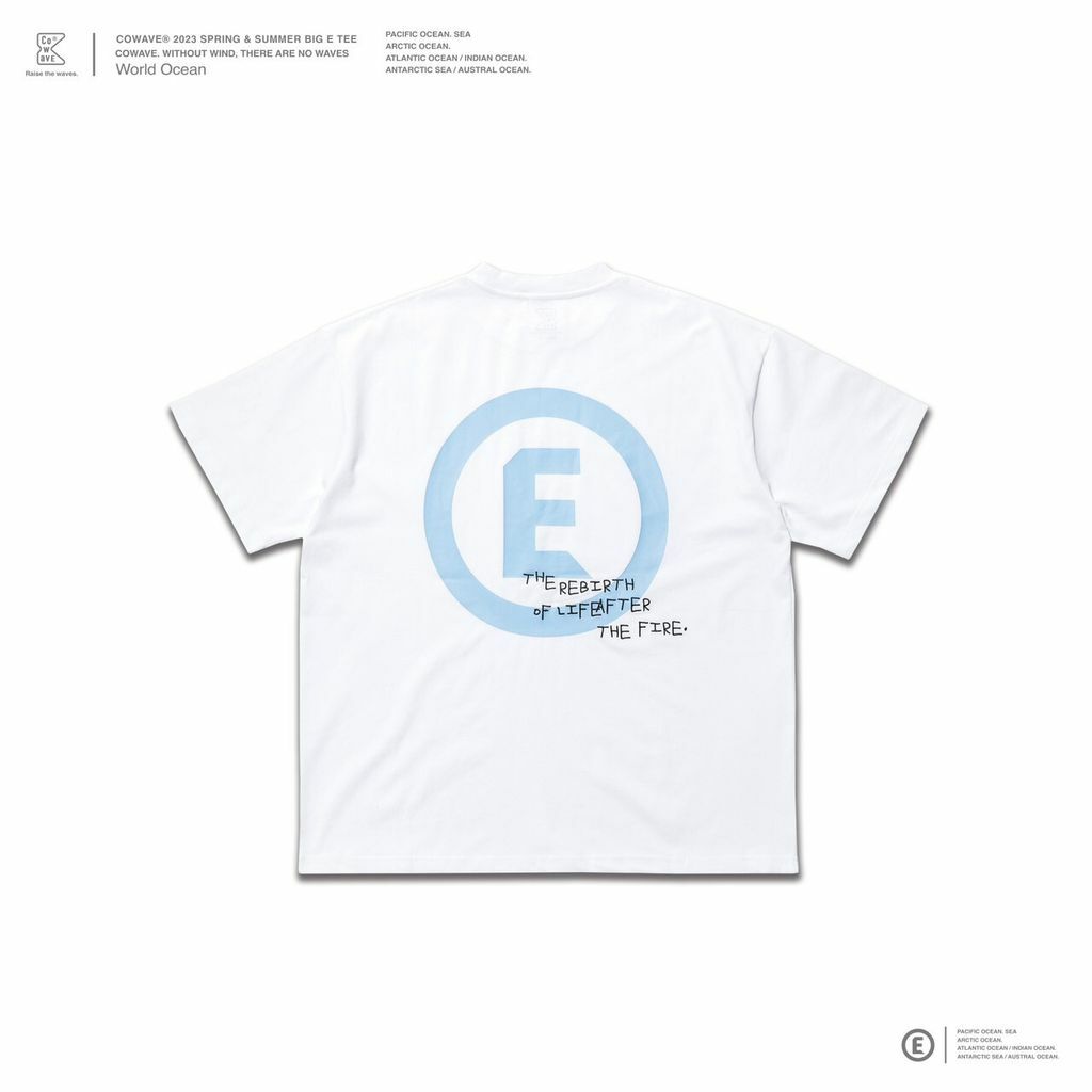 Cowave 2023 Spring & Summer Big E Tee 白色