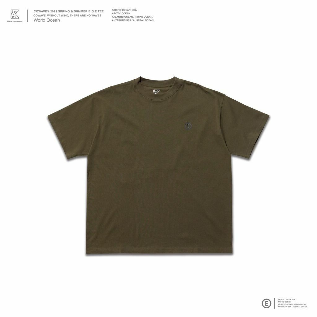 Cowave 2023 Spring & Summer Big E Tee 綠色