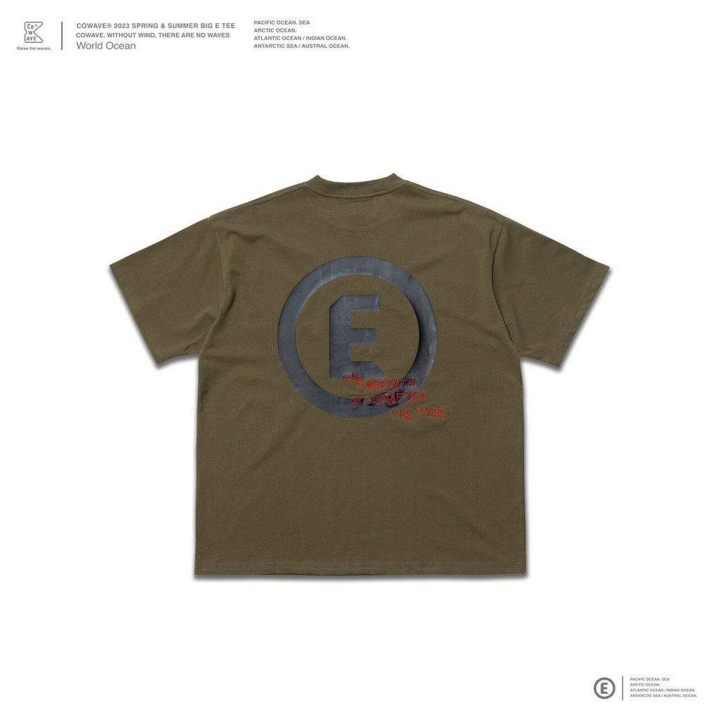 Cowave 2023 Spring & Summer Big E Tee 綠色
