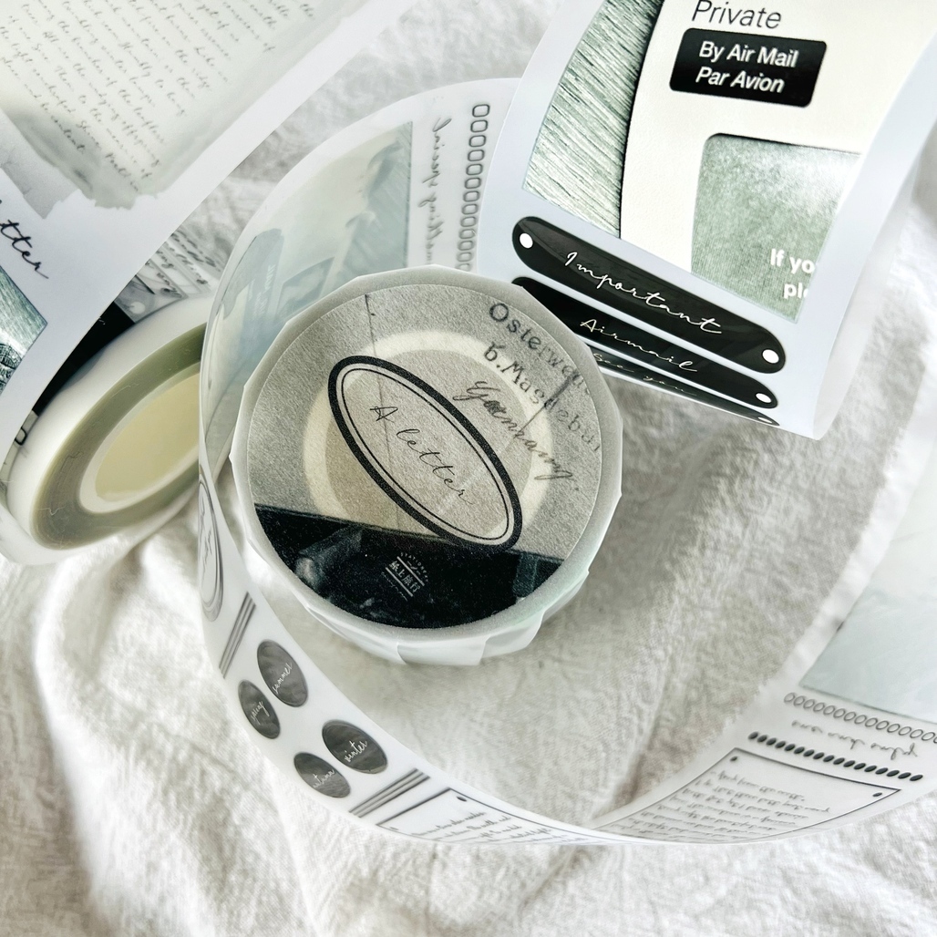 紙上旅行．A Letter 霧面PET膠帶 <整捲/分裝>