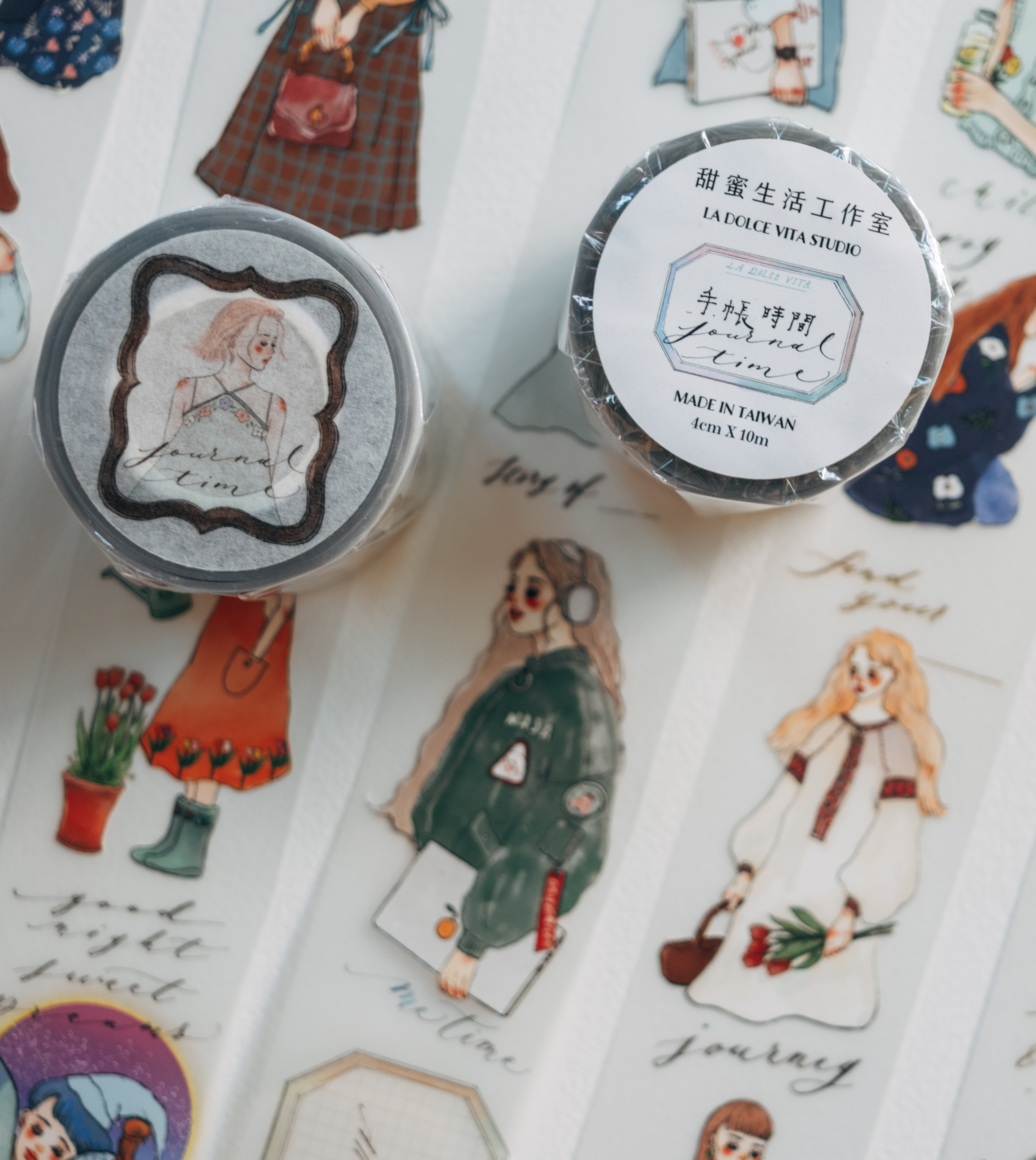 手帳時間 PET附離型紙紙膠帶｜甜蜜生活