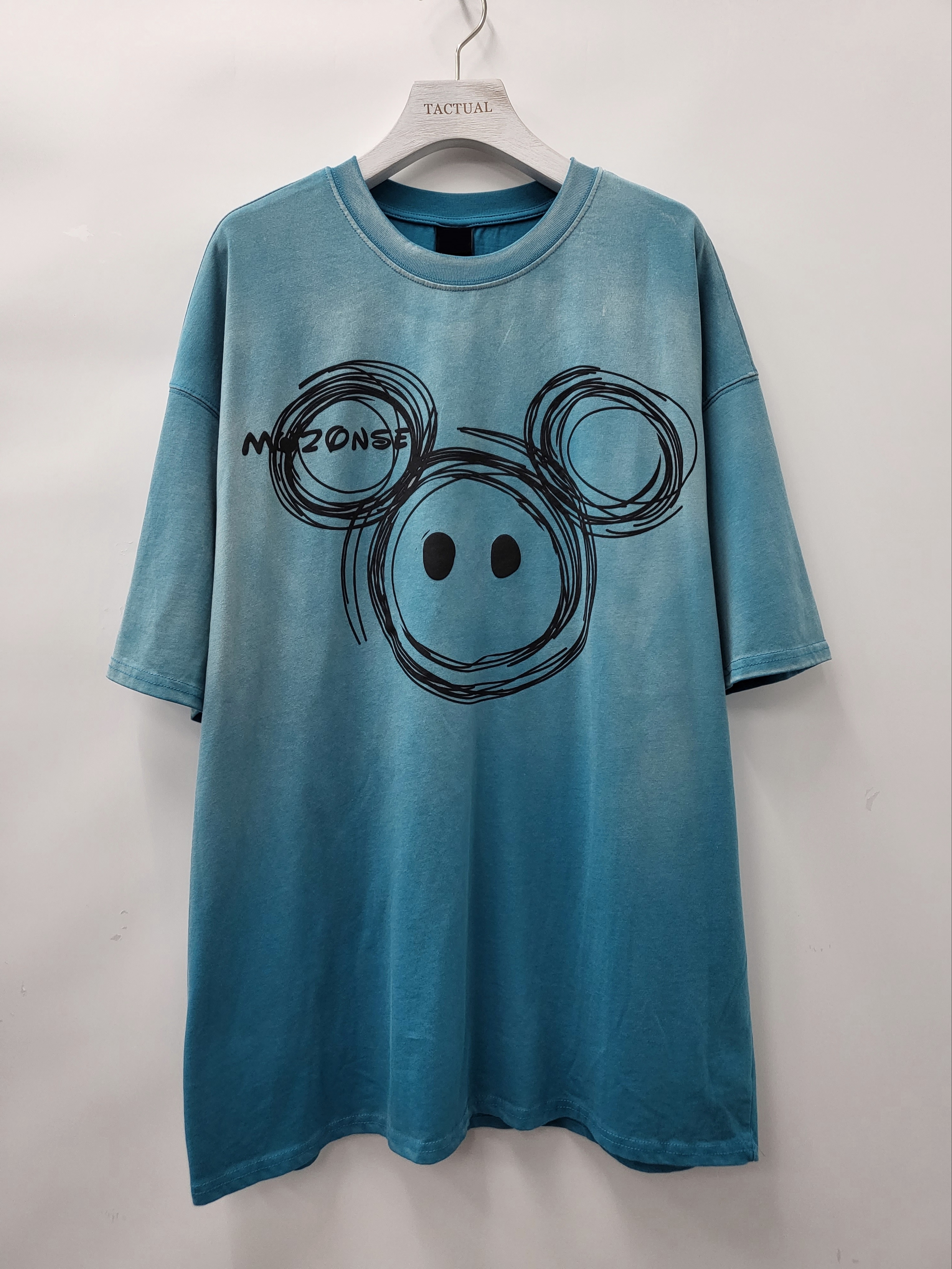 洗水Mickey圖案短袖Tee T5099
