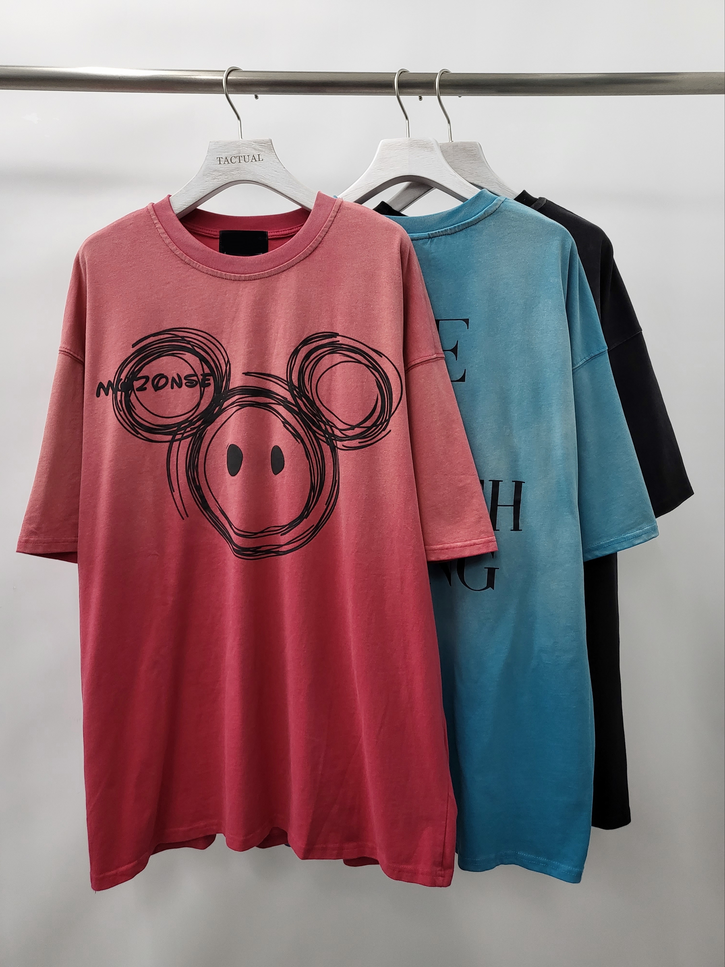 洗水Mickey圖案短袖Tee T5099