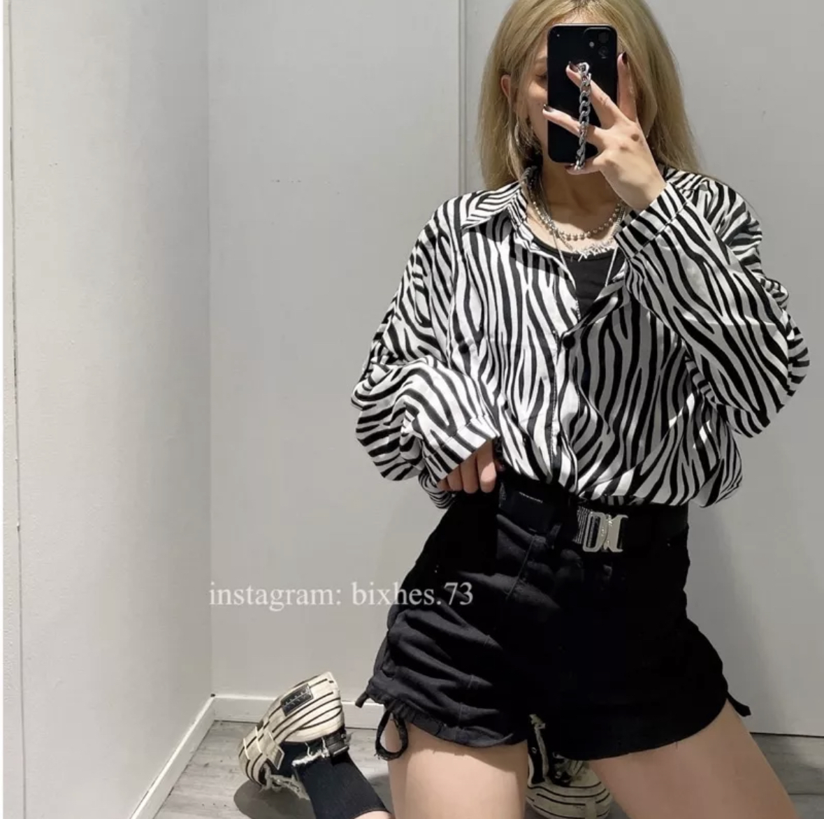 三色卡扣皮帶(P00007)