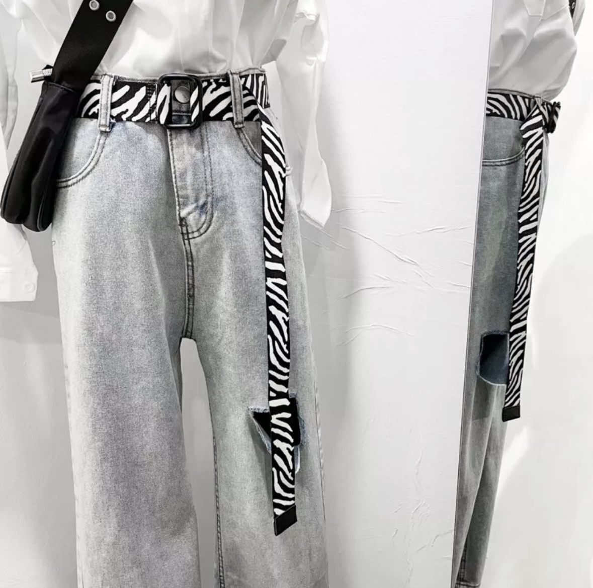 雙方扣斑馬皮帶(P00006)