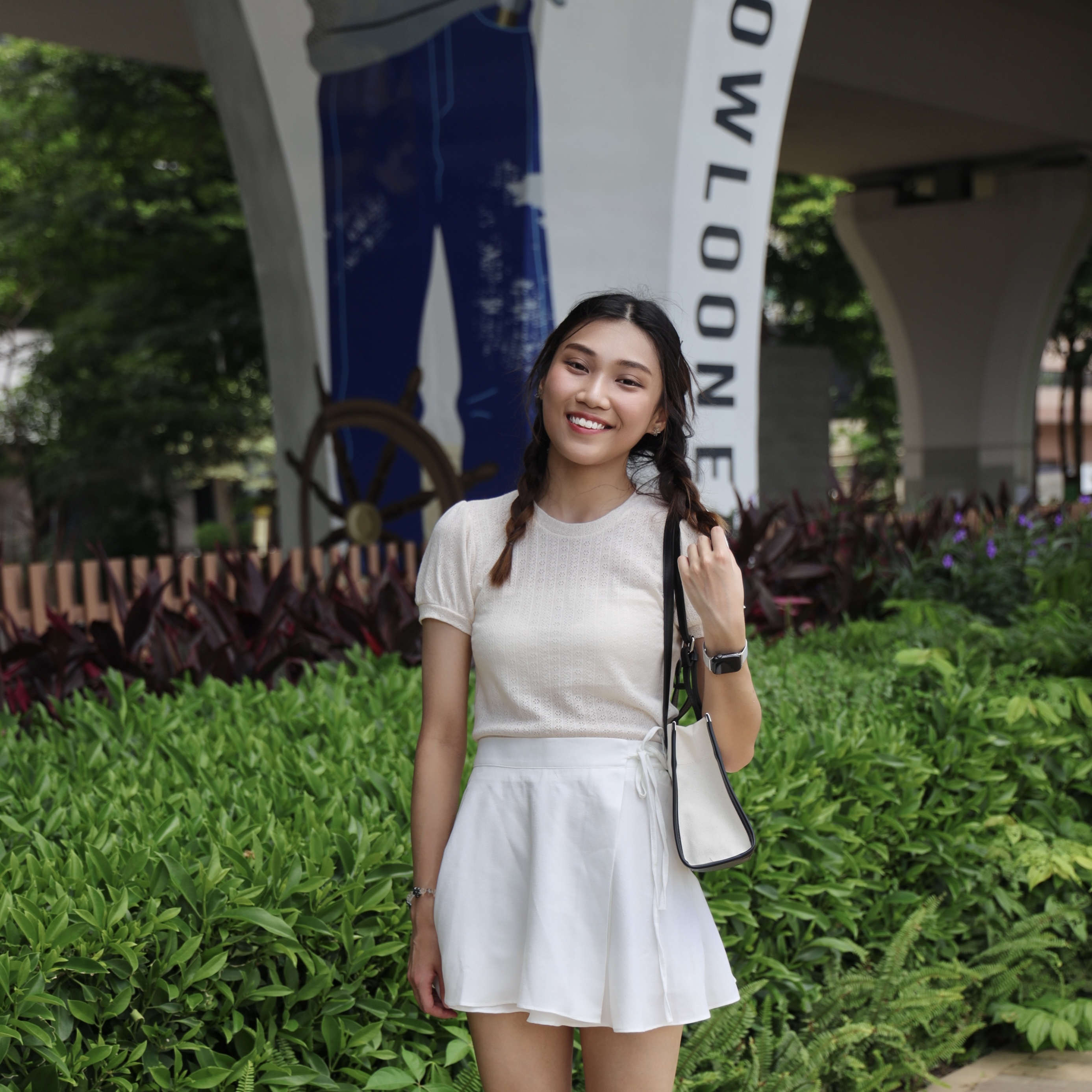 ✨||TOP403||薄身圓領點點花針織TOP