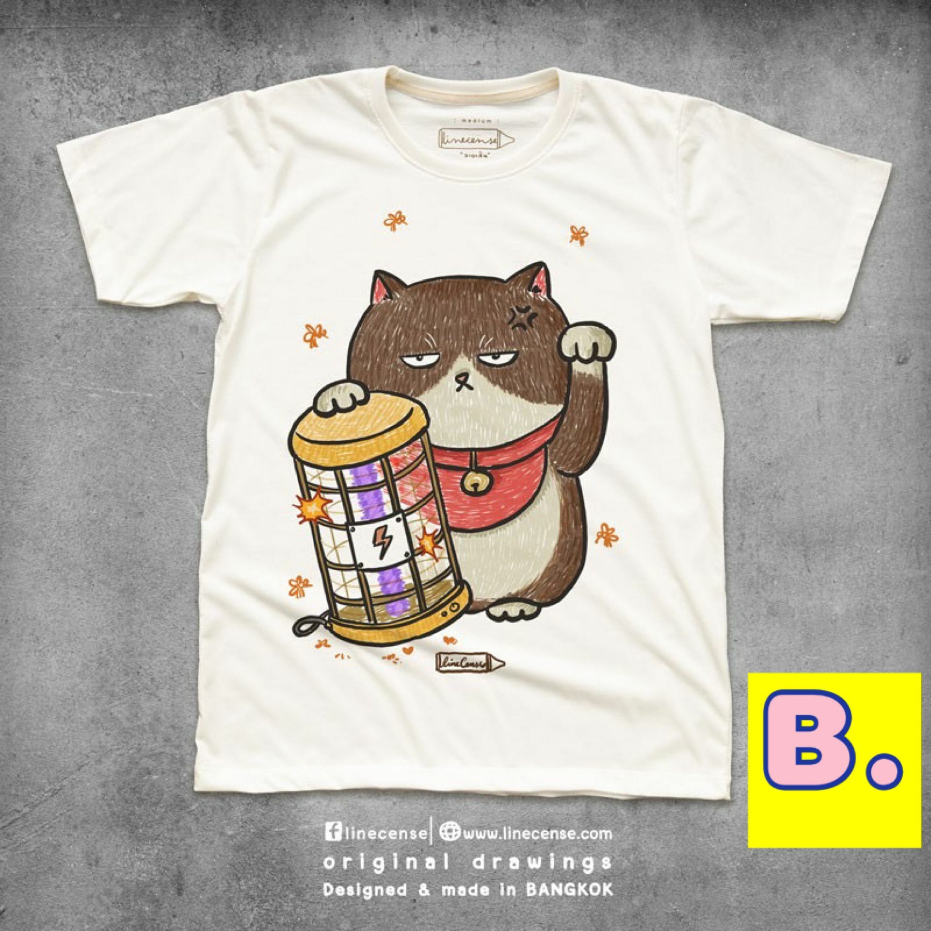 泰國本地設計 大熱T-Shirt 貓系款式 Tee (A-J款)