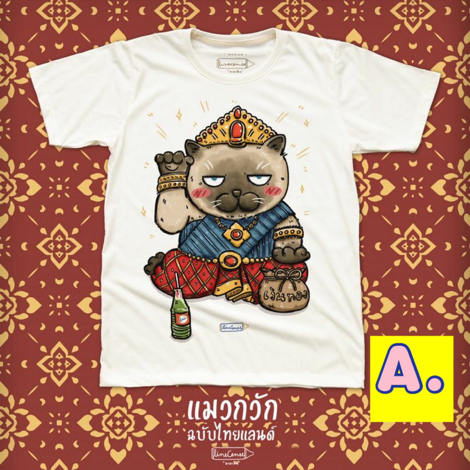 泰國本地設計 大熱T-Shirt 貓系款式 Tee (A-J款)