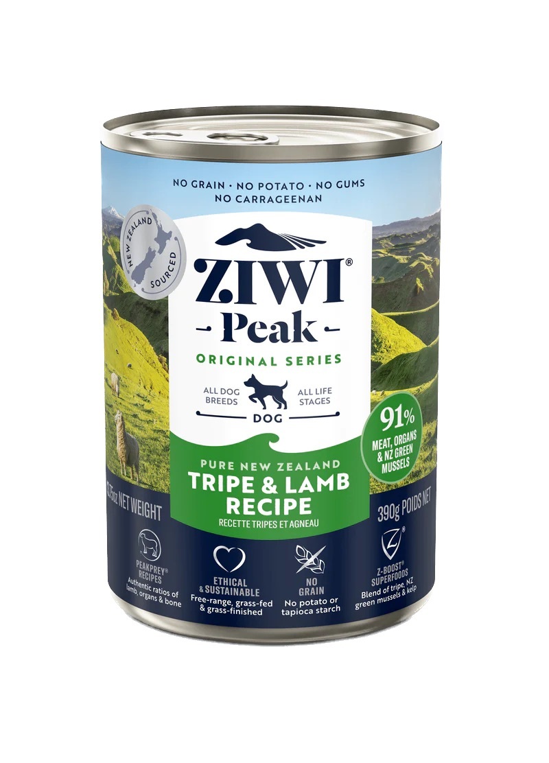 ZiwiPeak狗罐頭 草胃及羊肉配方 (12罐)