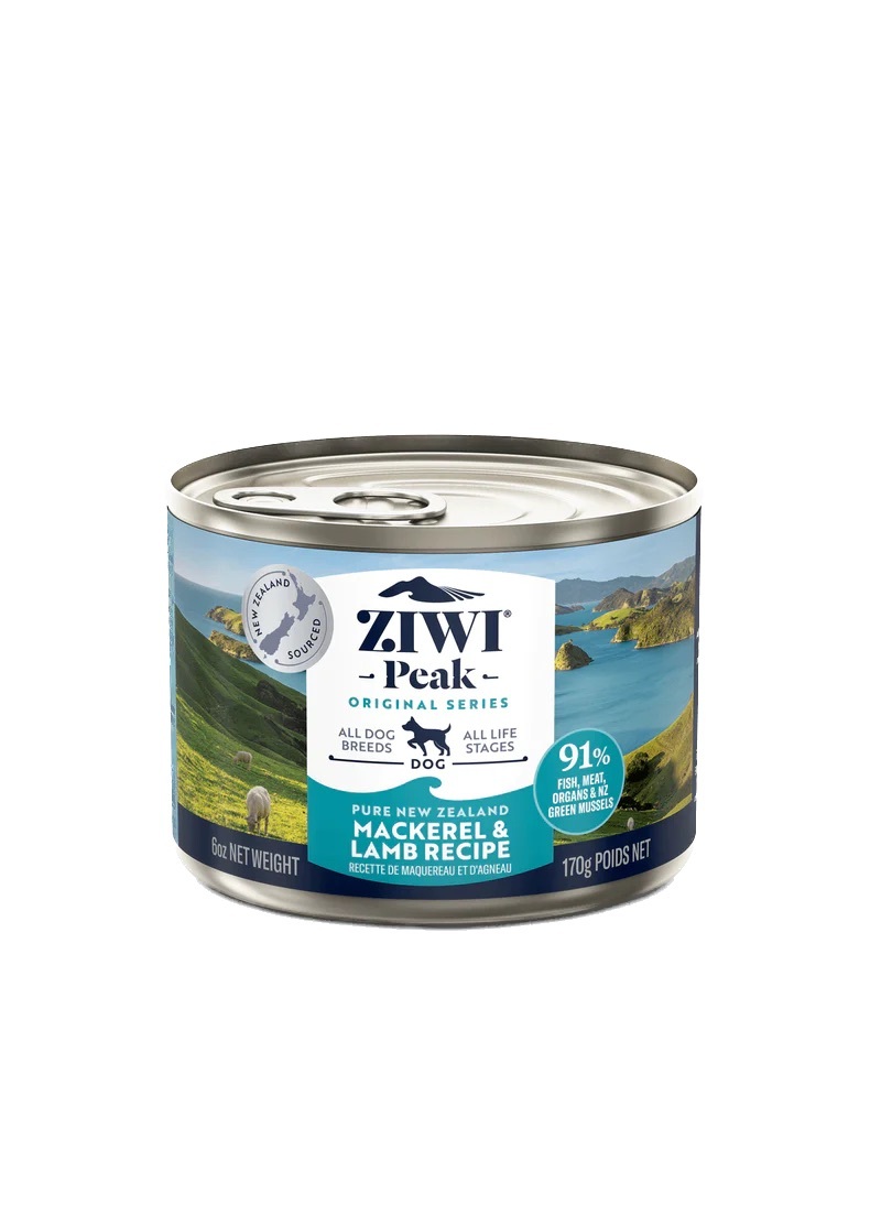 ZiwiPeak狗罐頭 鯖魚及羊肉配方 (12罐)