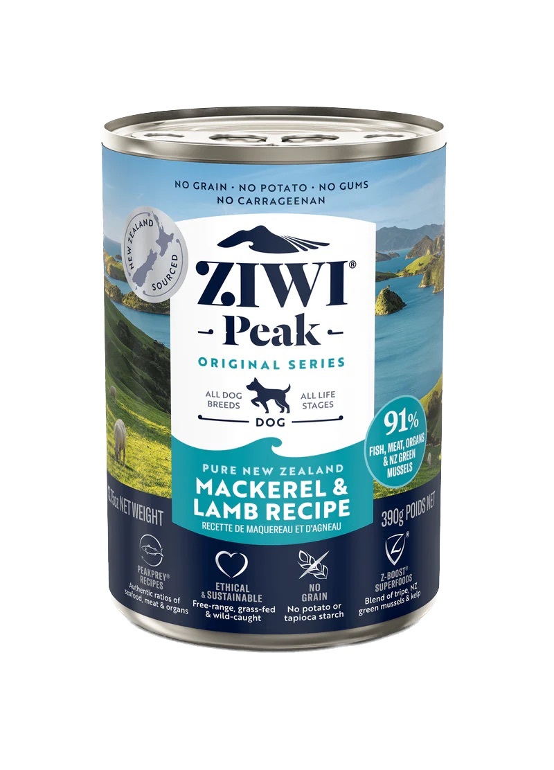 ZiwiPeak狗罐頭 鯖魚及羊肉配方 (12罐)