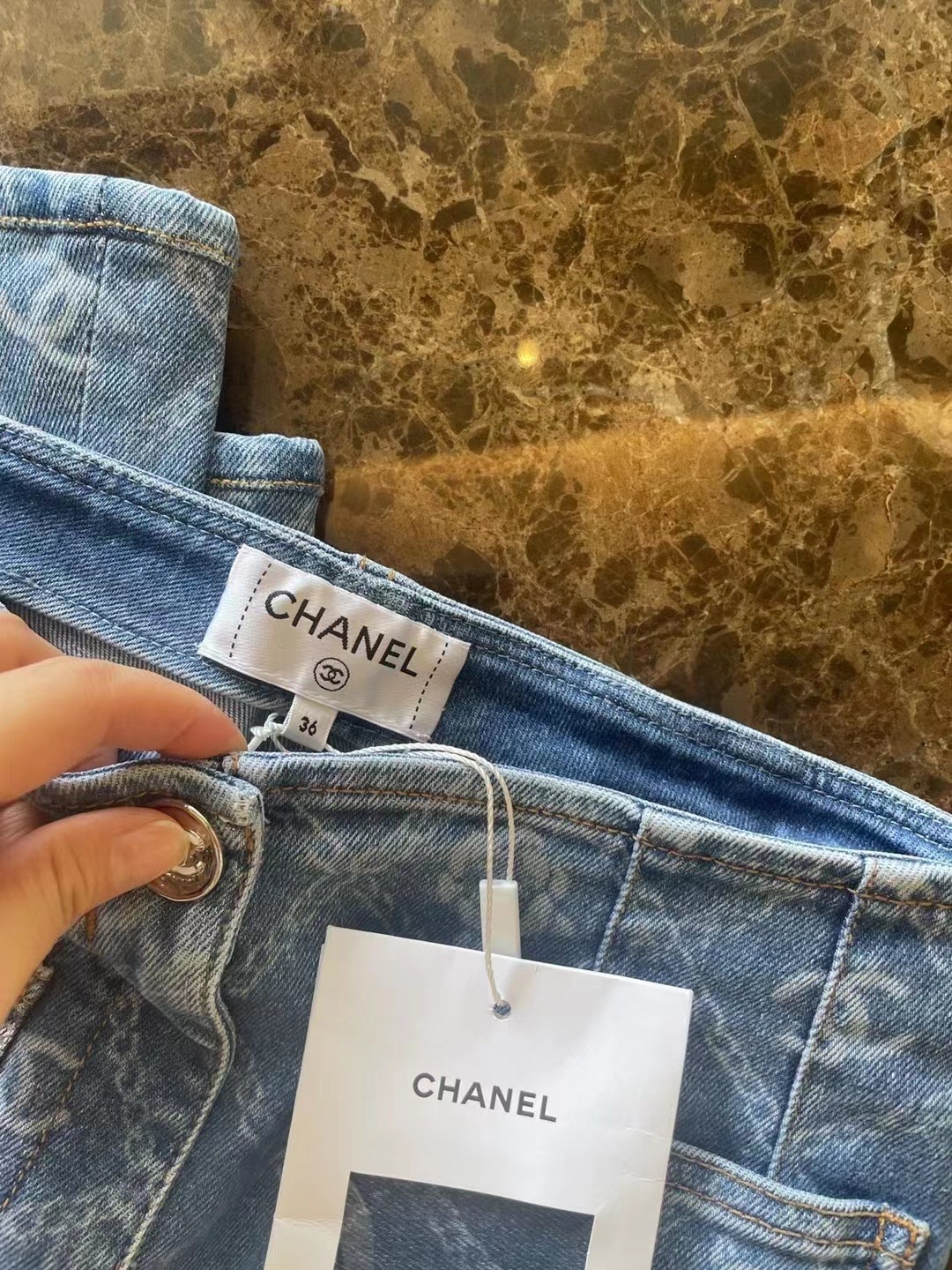CHANELシャネル 優雅でドレッシーなリボン付サルエル風パンツsize36 CHANELシャネル 優雅でドレッシーなリボン付サルエル風パンツ