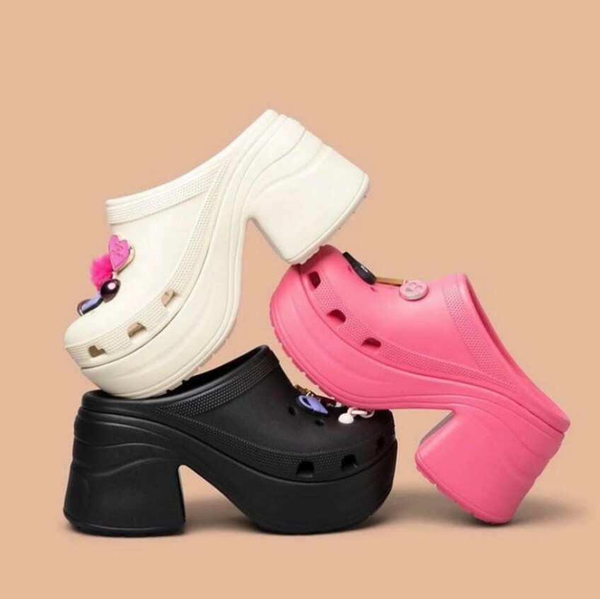 【Luxury】現貨 韓國秒殺新款 Siren CROCS 經典人魚克駱格  ICONIC 經典 高跟造型 超厚底 增高 防水鞋 楔形鞋