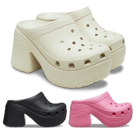 【Luxury】現貨 韓國秒殺新款 Siren CROCS 經典人魚克駱格  ICONIC 經典 高跟造型 超厚底 增高 防水鞋 楔形鞋
