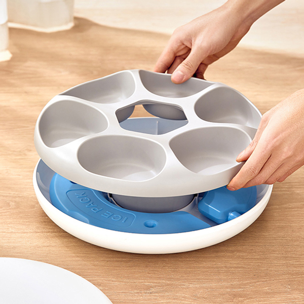 PETWANT 甜甜圈充電式六餐餵食器F13-L