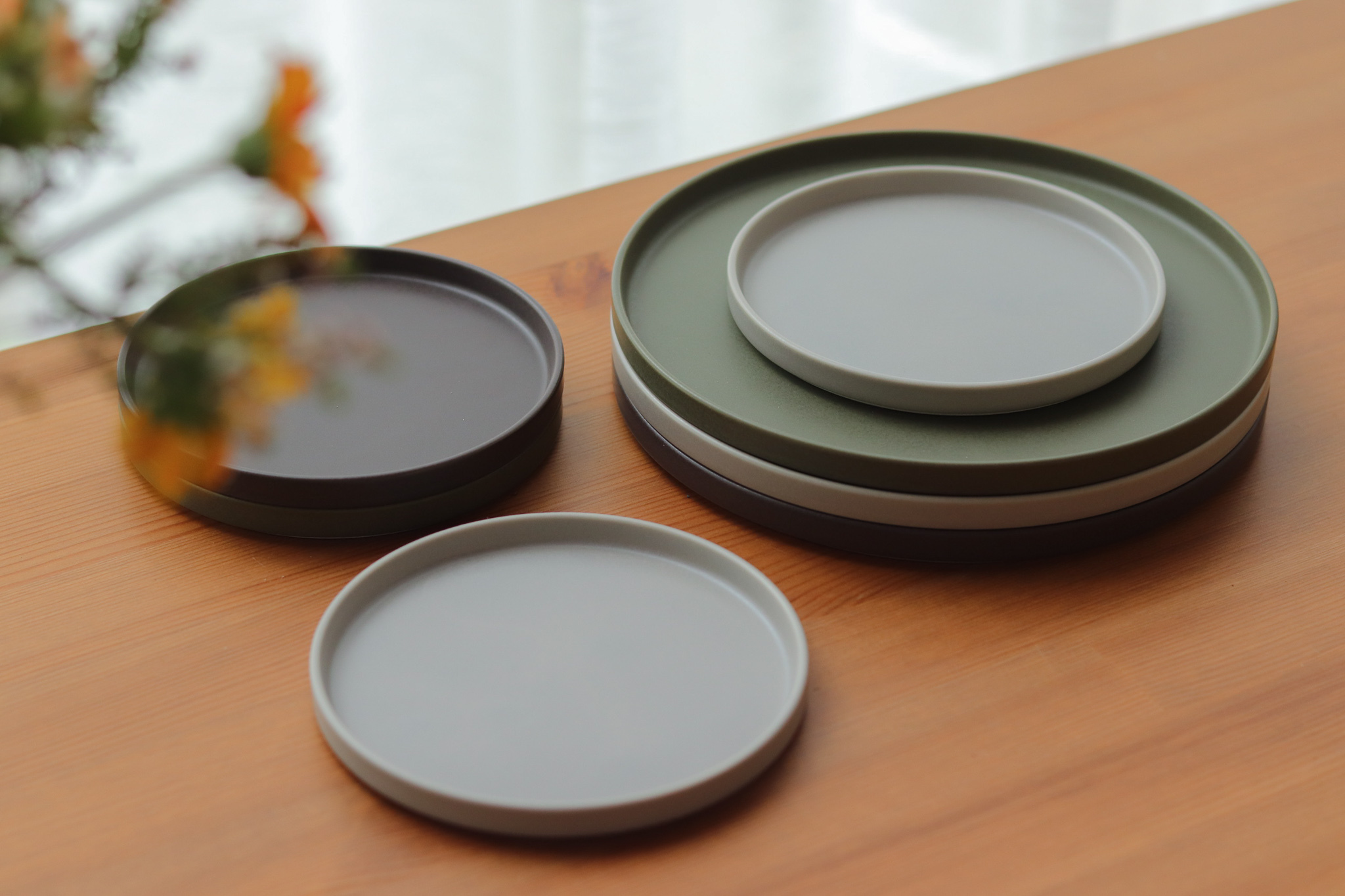 日本 StackStock Nagomi 簡約 圓平皿