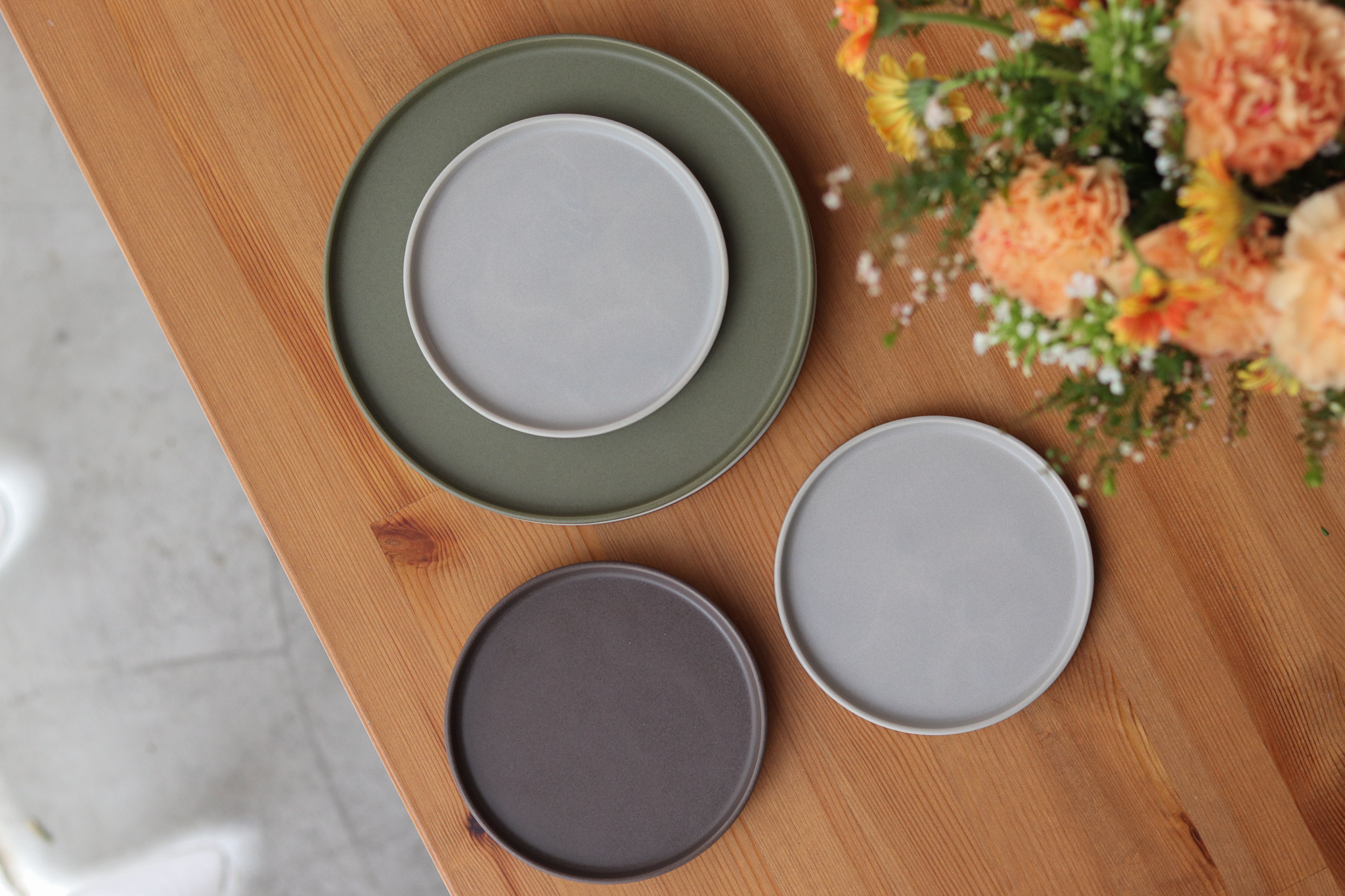 日本 StackStock Nagomi 簡約 圓平皿