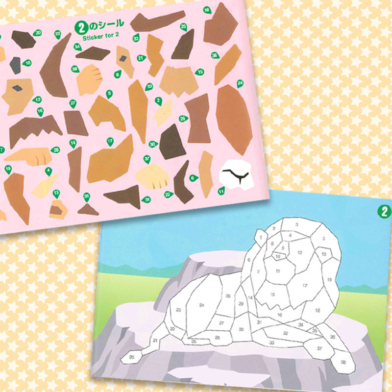 拼圖貼紙書/動物