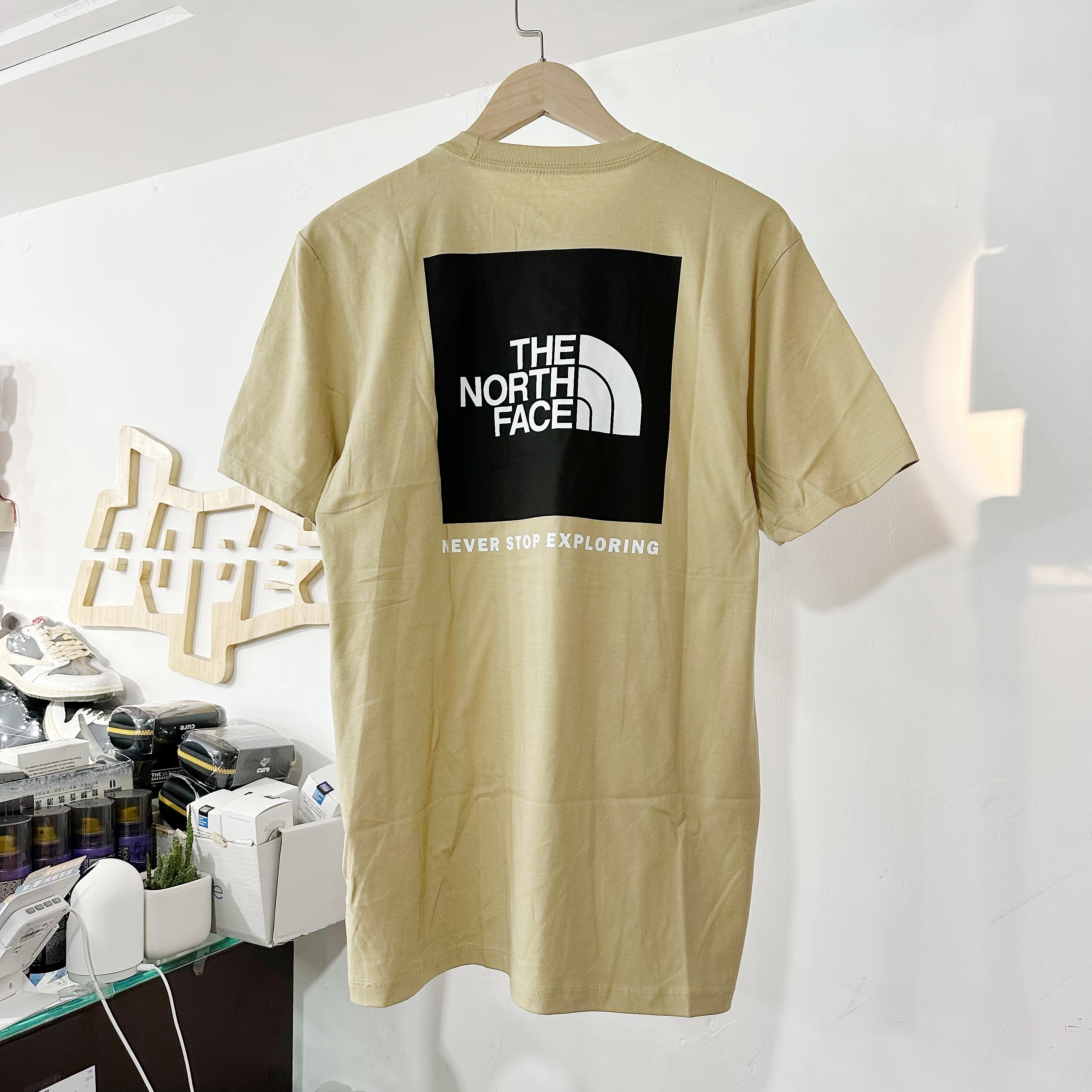 The North Face NSE Box back print logo BEIGE