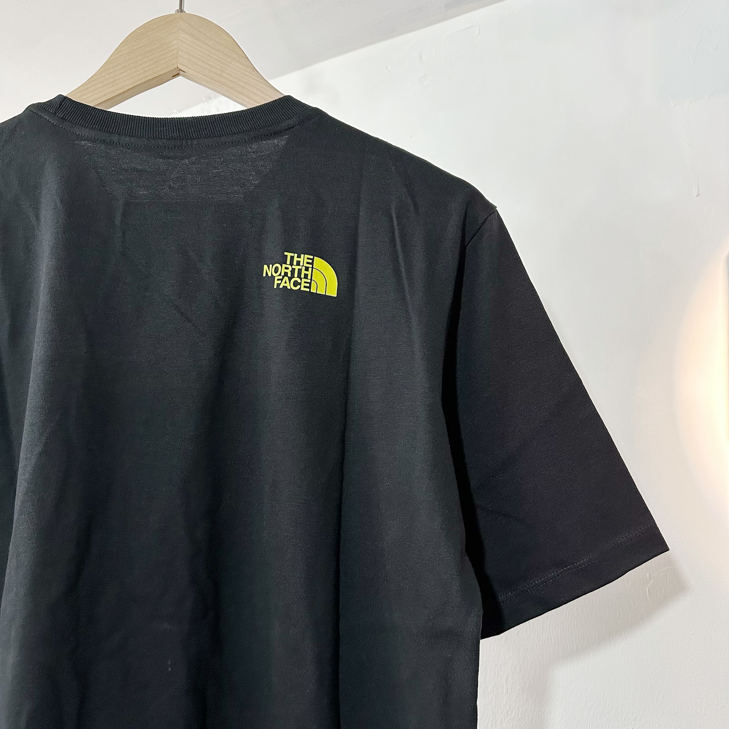 The North Face chest print logo t-shirt in BLACK