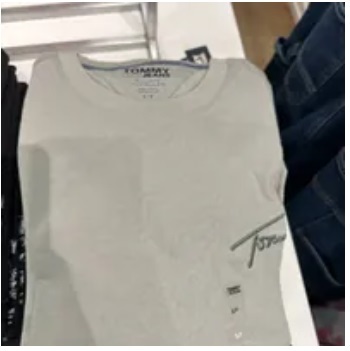 [S] TOMMY HILFIGER MEN'S REGULAR FIT EMBROIDERY LOGO TEE,FADE GREEN, 78J8854-250 (STH318)