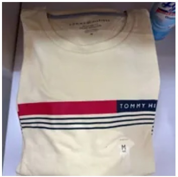 [S] TOMMY HILFIGER HILFIGER STRIPE T-SHIRT,YELLOW, 78J8161-740 [FINAL SALE] (STH320)