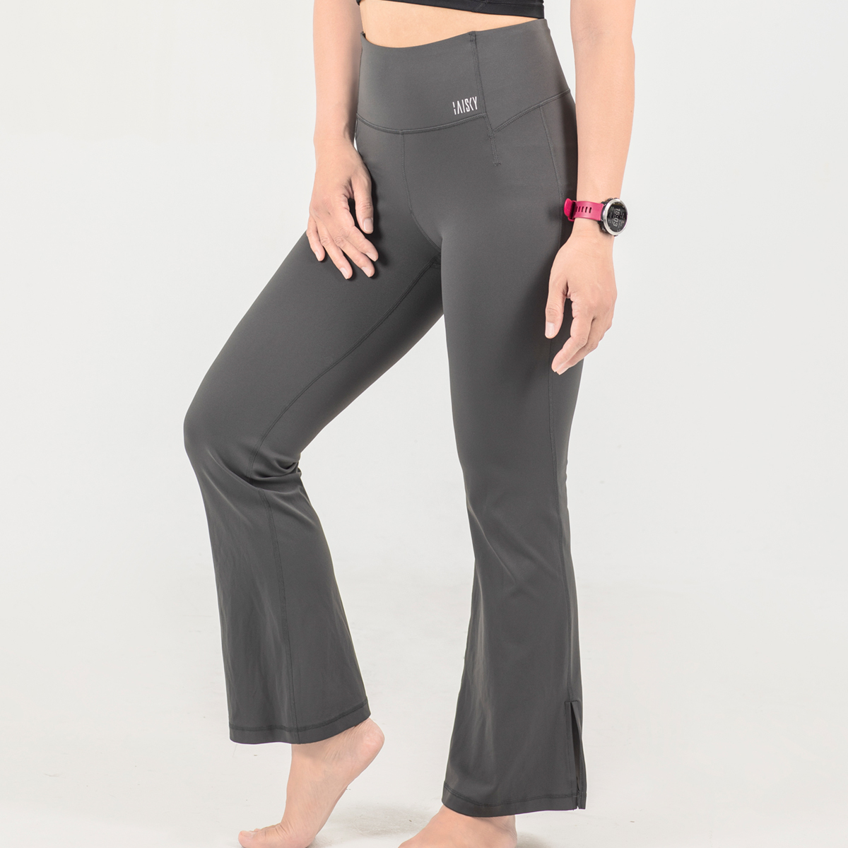 微喇叭直筒褲 石墨灰