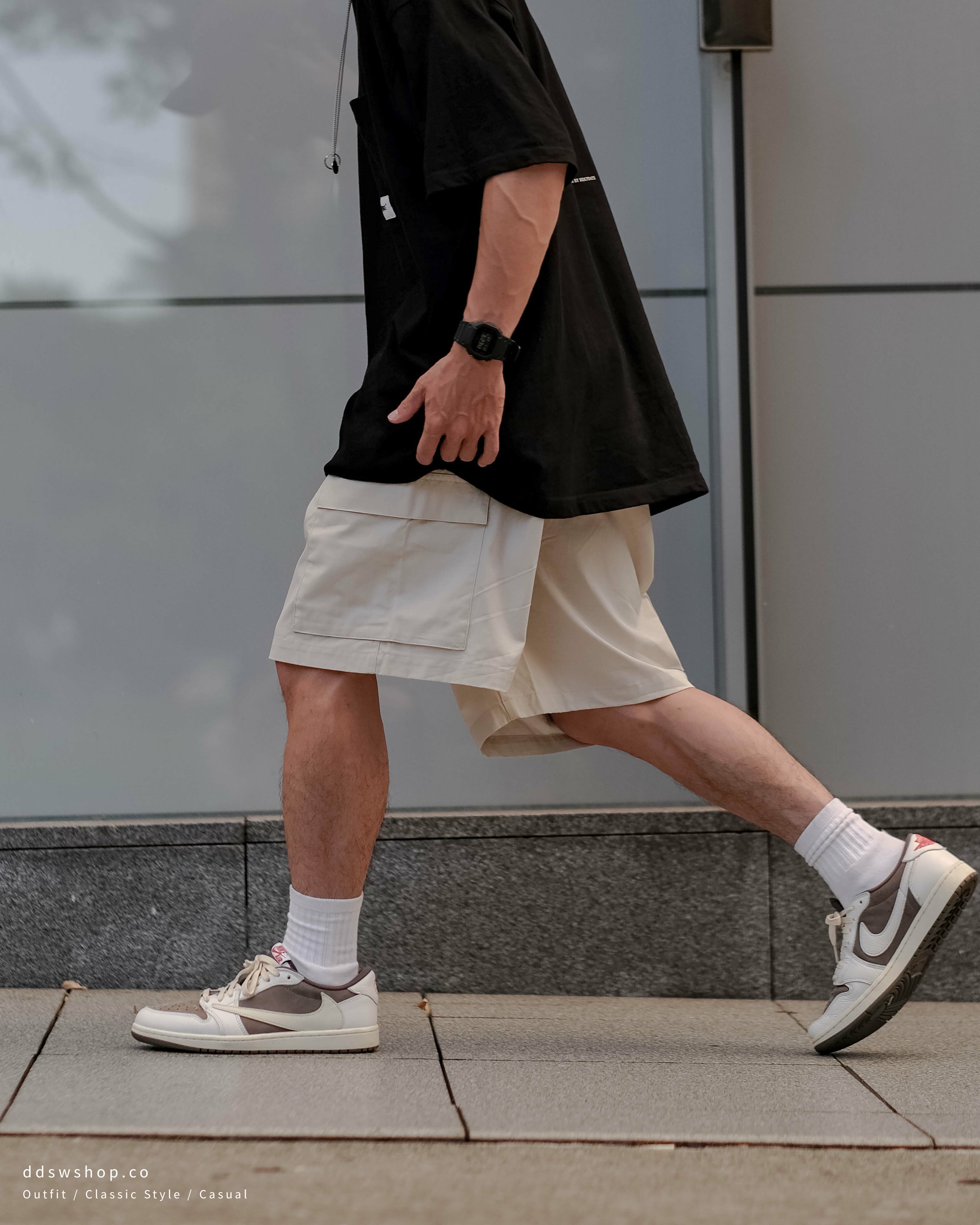 Nike Club Cargo Short 短褲復古工裝抽繩短褲米白色FB1247-104