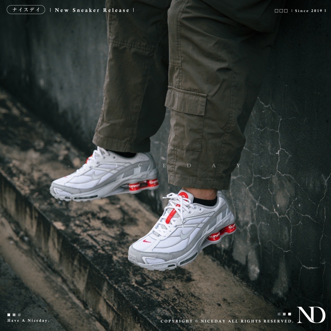 NICEDAY 代購 Supreme x Nike Shox Ride 2 SP 白 男女尺寸 DN1615-100