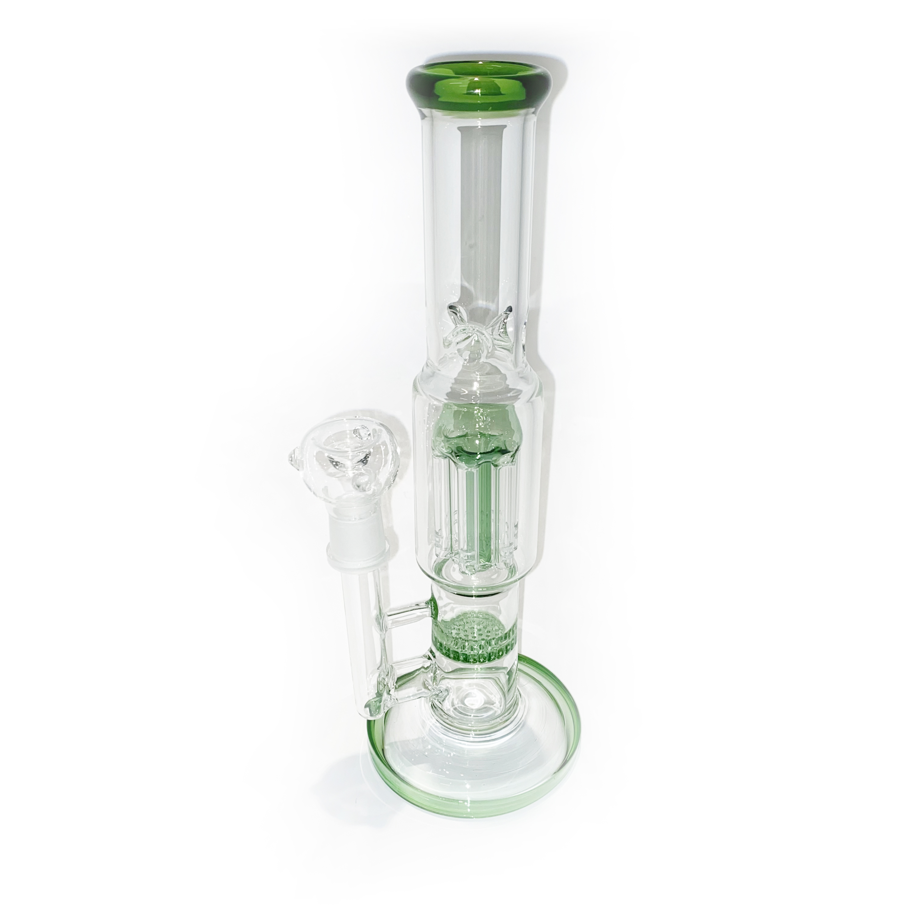 內鑲六蕊過濾蜂巢水煙壺 - Honeycomb Disc Bong 28cm