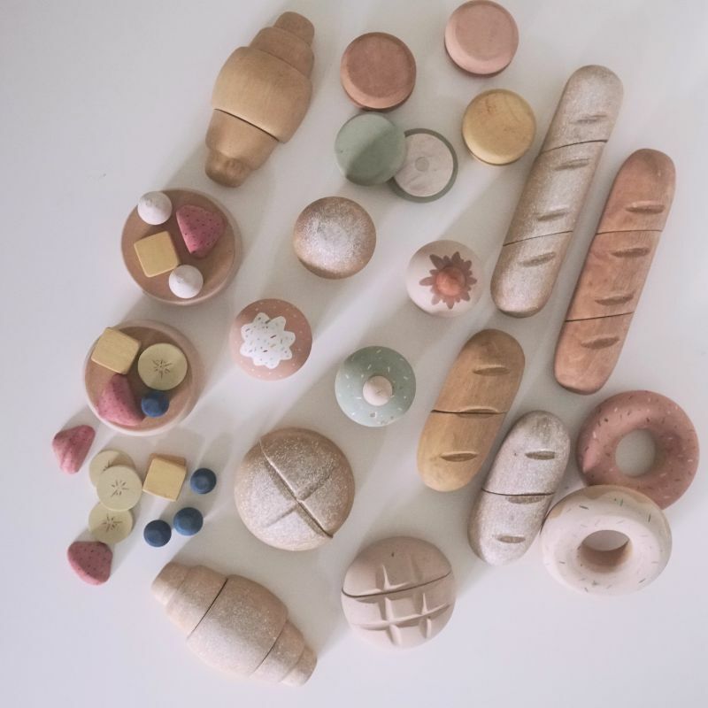 西點麵包整套組合 | 回收木玩