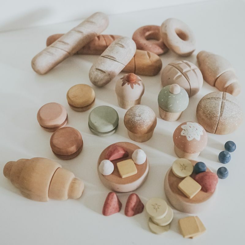 西點麵包整套組合 | 回收木玩