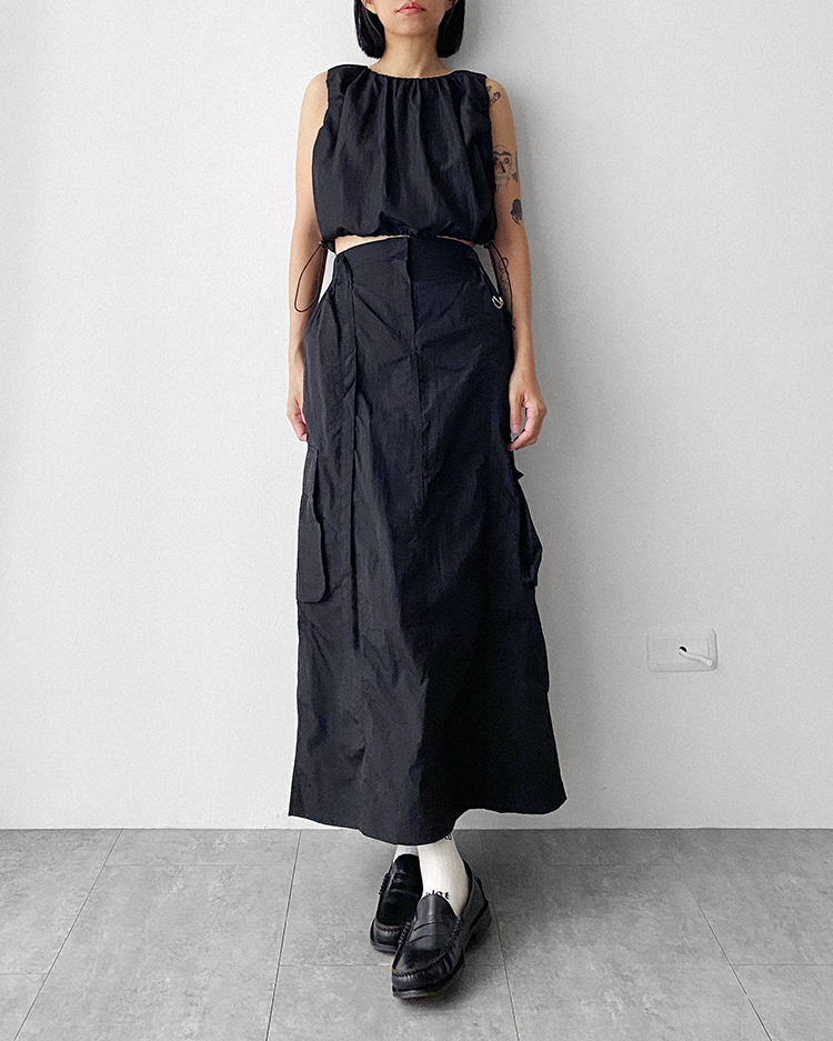 MFS-2339 大口袋工裝長裙