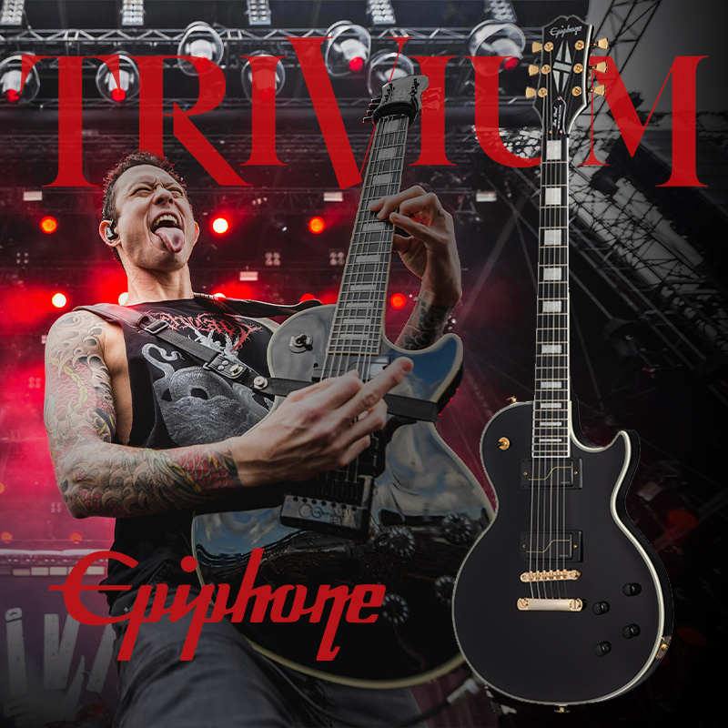 簽名款 Epiphone Matt Heafy Les Paul Custom Origins 黑金 電吉他