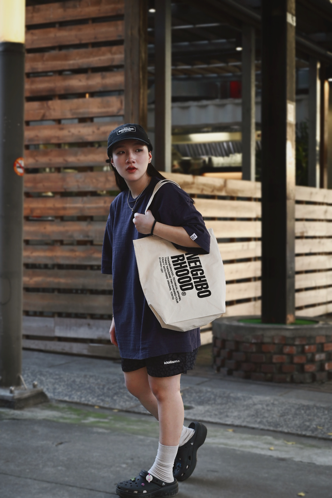 <快速出貨> Neighborhood 帆布 手提肩背包 米